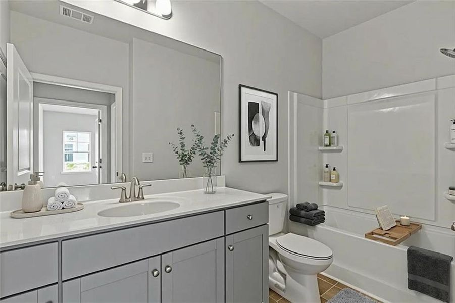 Furnished interior view inside a new home in Creekwood, Powder Springs (Image 4).