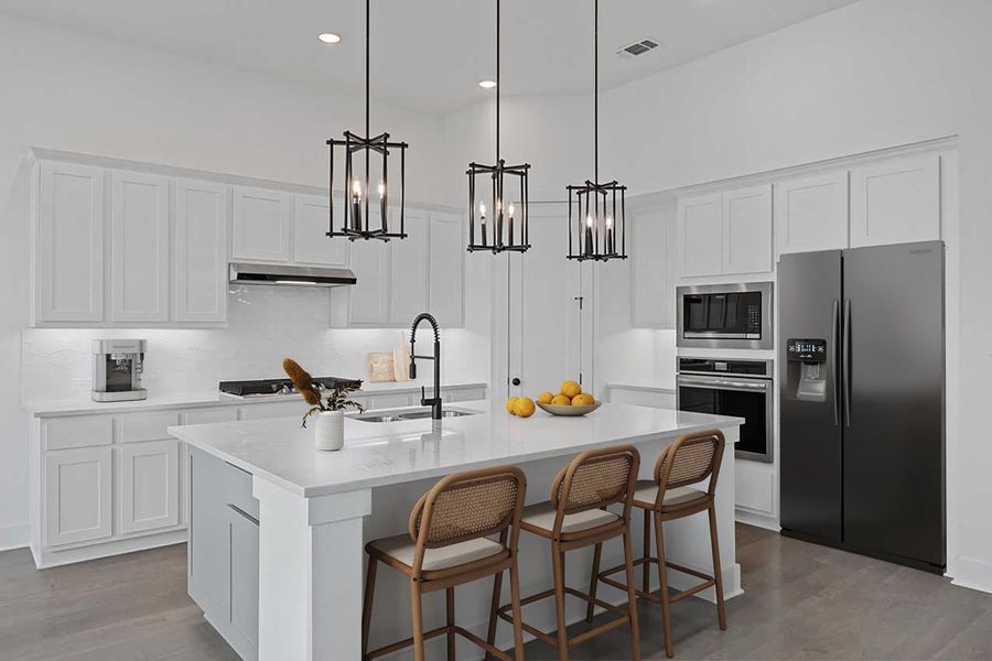 Furnished interior view inside a new home in Flora, Hutto (Image 6).