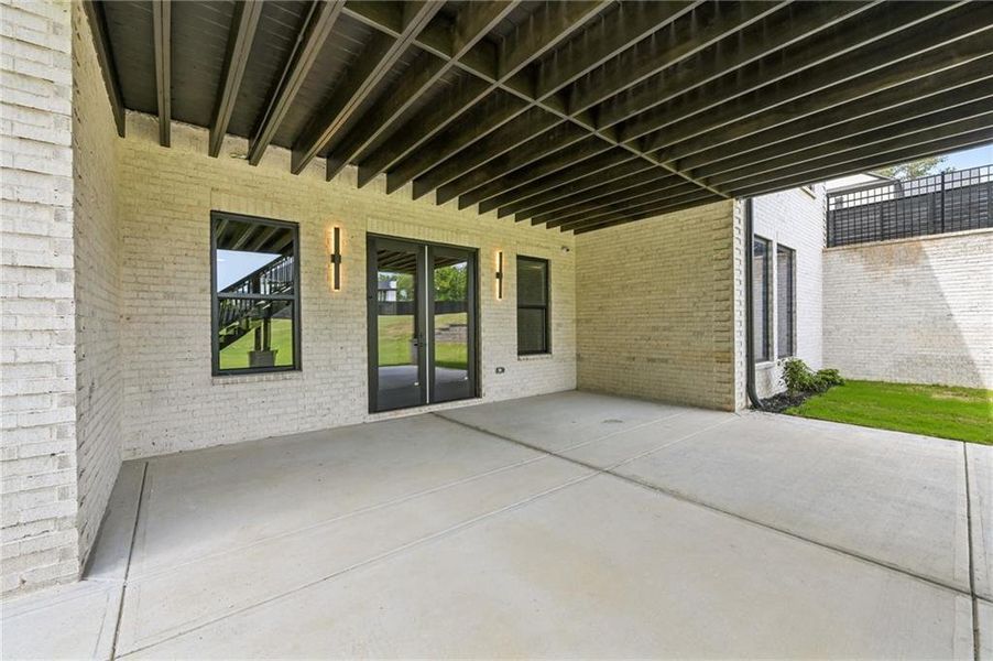 Exterior details and patio area of a home in , Buford (Image 39).