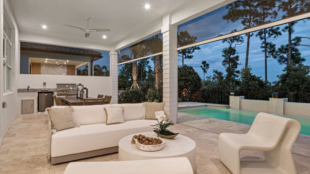 Representative exterior details of a home built from the Paige by Kolter Homes in L'Ambiance at Avenir, Palm Beach Gardens (Image 35).