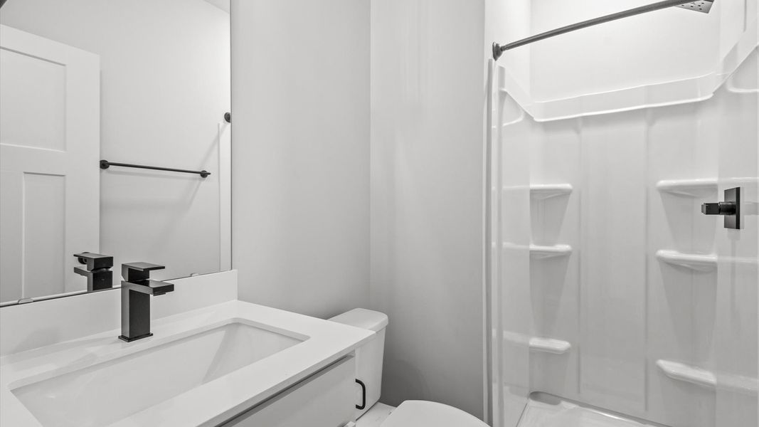 Representative furnished interior of a home built from the Neroli by DRB Homes in Harrier Point, Woodruff (Image 16).