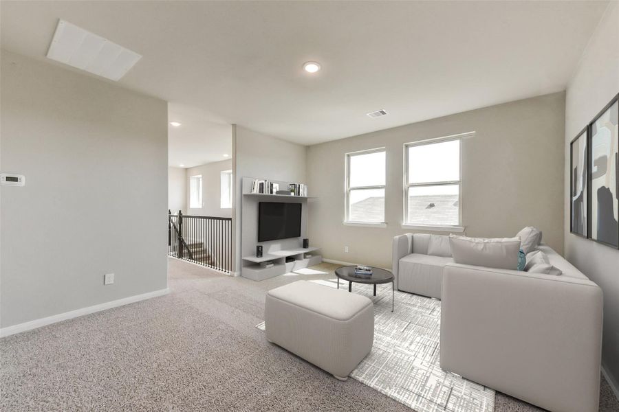 Furnished interior view inside a new home in Colony at Pinehurst, Pinehurst (Image 17).