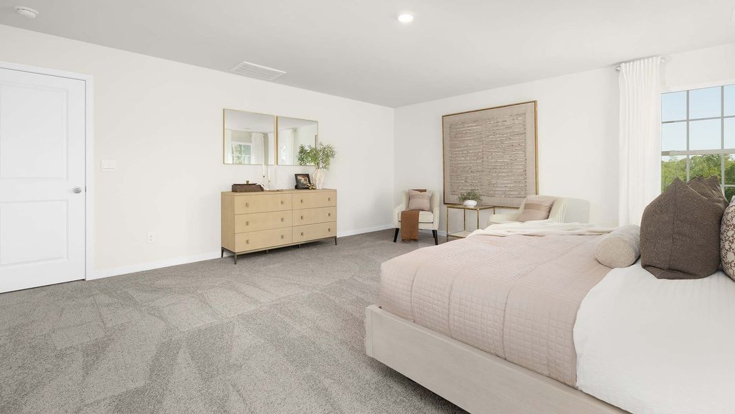 Furnished interior view inside a new home in Tap Root Farms, Fletcher (Image 13).