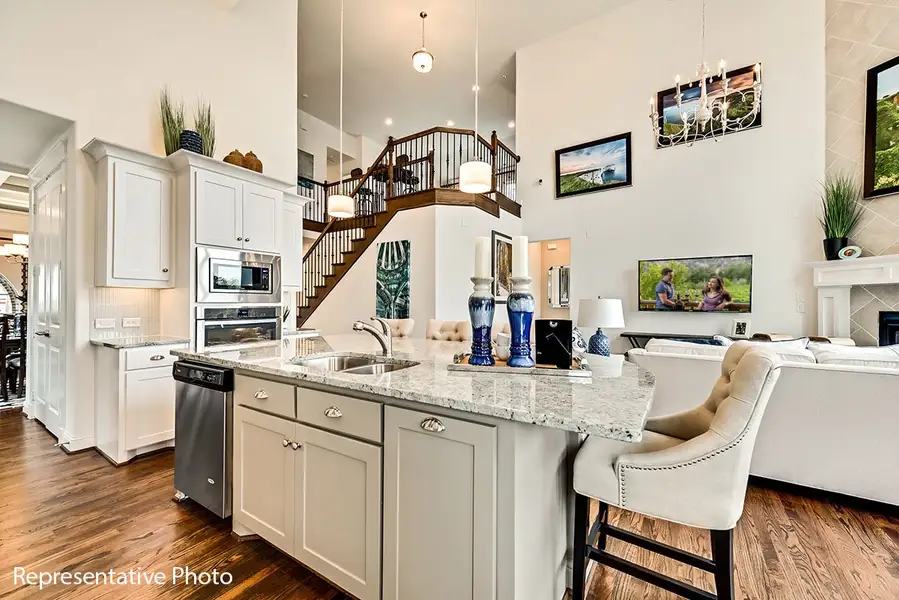 Representative furnished interior of a home built from the Alexandria II by Grand Homes in Grand Oaks, Celina (Image 9).