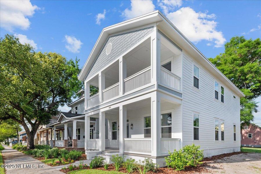 Front exterior of a new home in , Jacksonville, FL, highlighting curb appeal (Image 23).