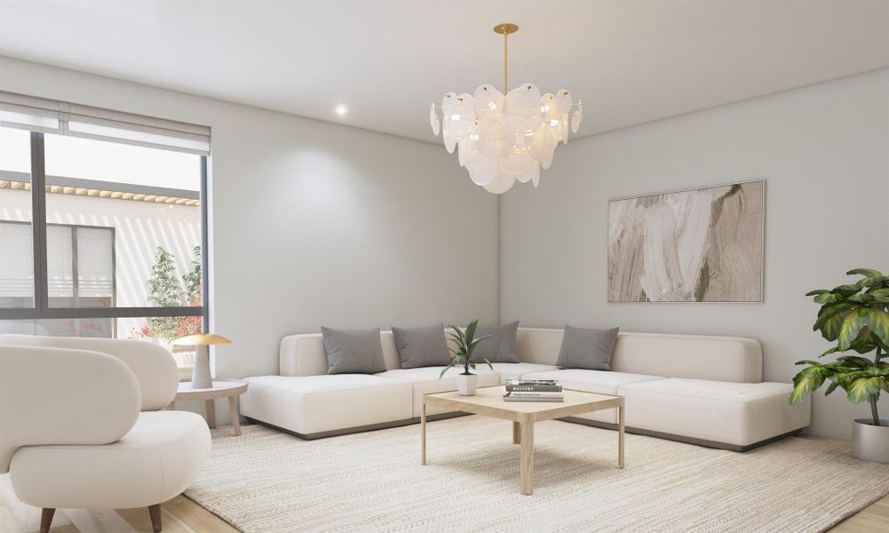 Furnished interior view inside a new home in , Boca Raton (Image 3).