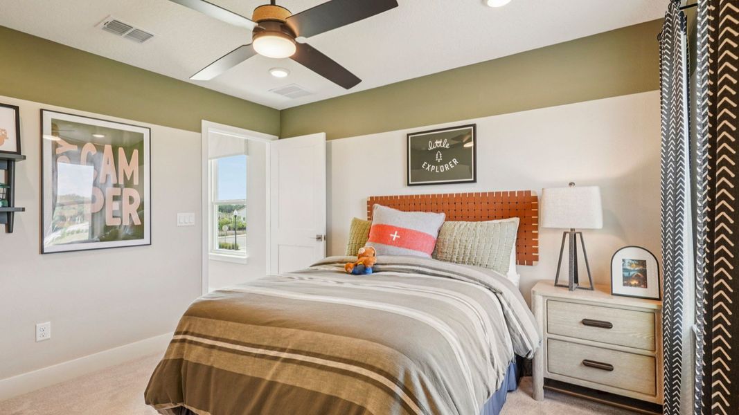 Representative furnished interior of a home built from the Sweetgum by DRB Homes in Ardisia Park, New Smyrna Beach (Image 50).