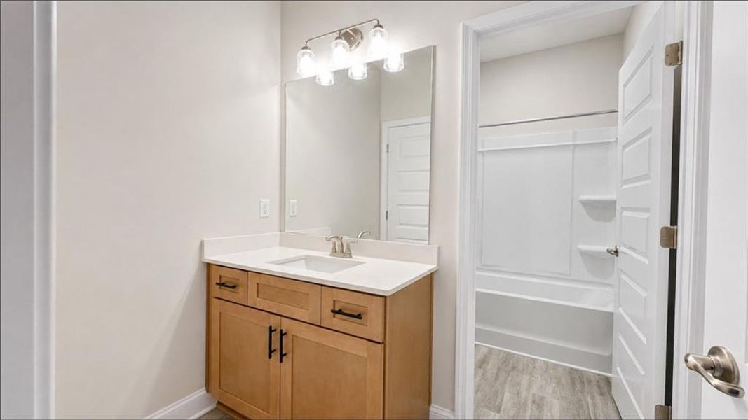 Furnished interior view inside a new home in Habersham Meadows, Demorest (Image 11).