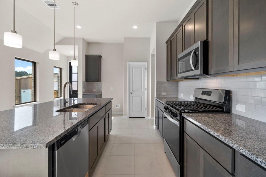 Furnished interior view inside a new home in The Trails 40', New Caney (Image 15).