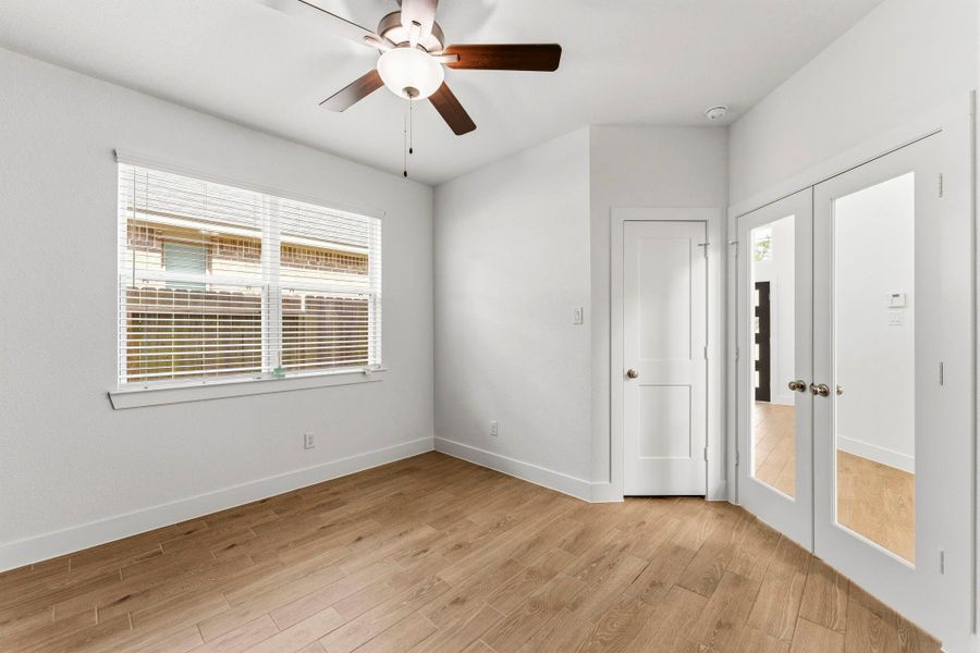 French doors offer peace and quiet