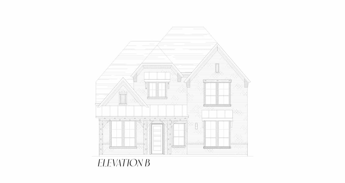 Representative rendering of the exterior for the Salado II – 50′ Lot by Chesmar Homes (Image 3).