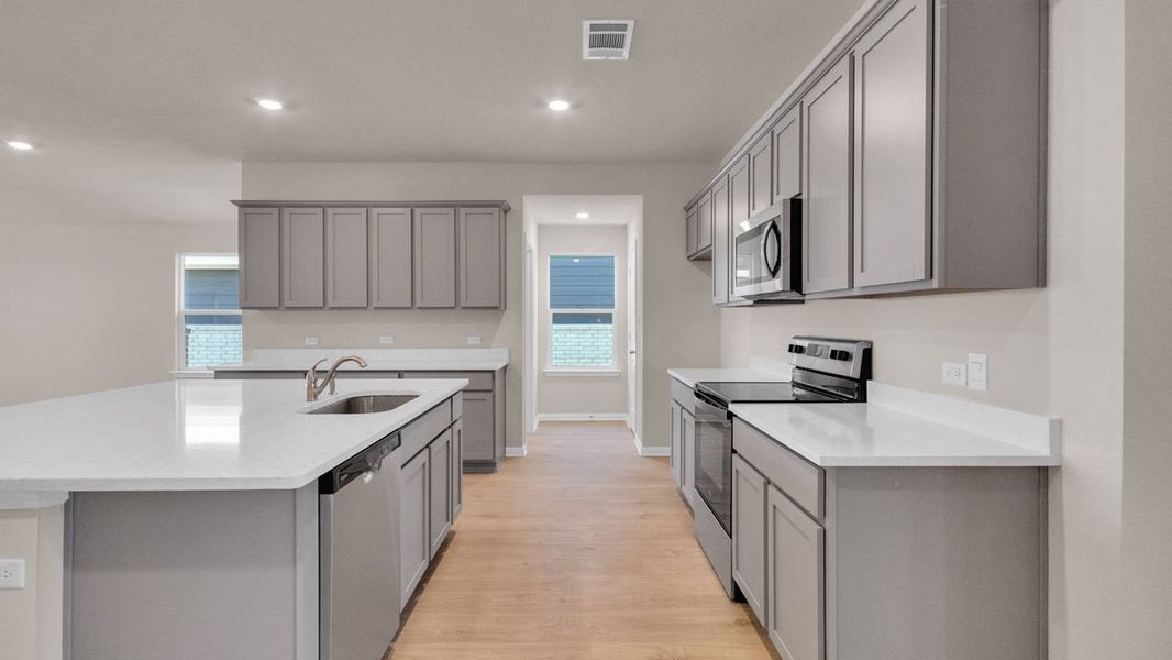 Furnished interior view inside a new home in Thunder Rock, Marble Falls (Image 6).