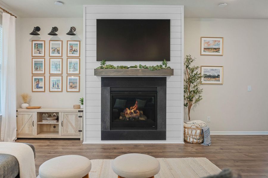 Furnished interior view inside a new home in Jasmine Point at Lakes of Cane Bay, Summerville (Image 5).