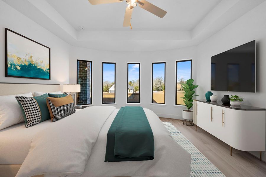 Furnished interior view inside a new home in Chambers Creek, Willis (Image 8).