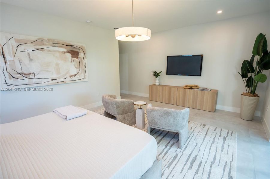 Furnished interior view inside a new home in , Miami (Image 11). Furnished interior view inside a new home in , Miami (Image 11).