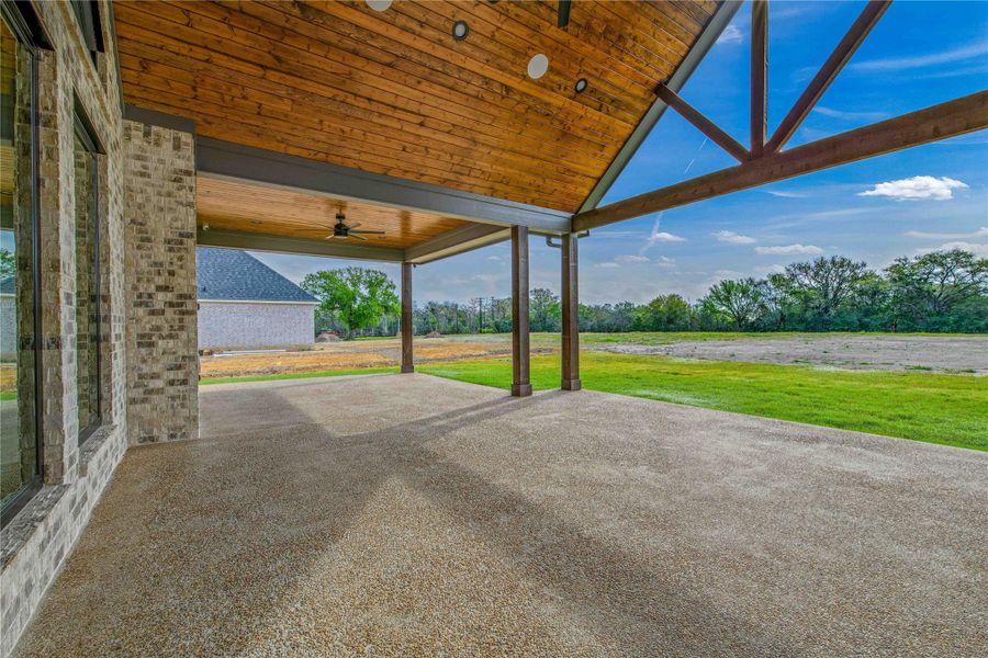 Exterior details and patio area of a home in , College Station (Image 30).