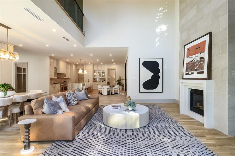 Furnished interior view inside a new home in , Dallas (Image 18). Furnished interior view inside a new home in , Dallas (Image 18).