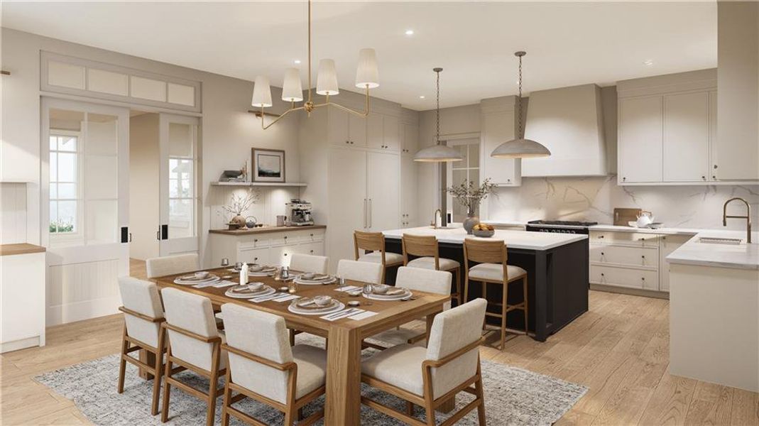 Furnished interior view inside a new home in , Cumming (Image 5).