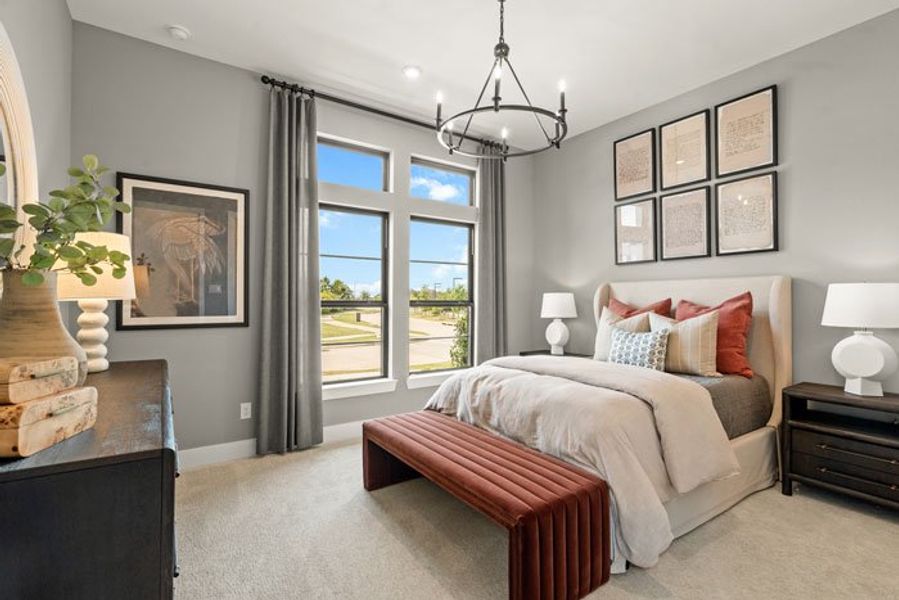 Furnished interior view inside a new home in Bridgeland 45', 50', 70', Cypress (Image 21).