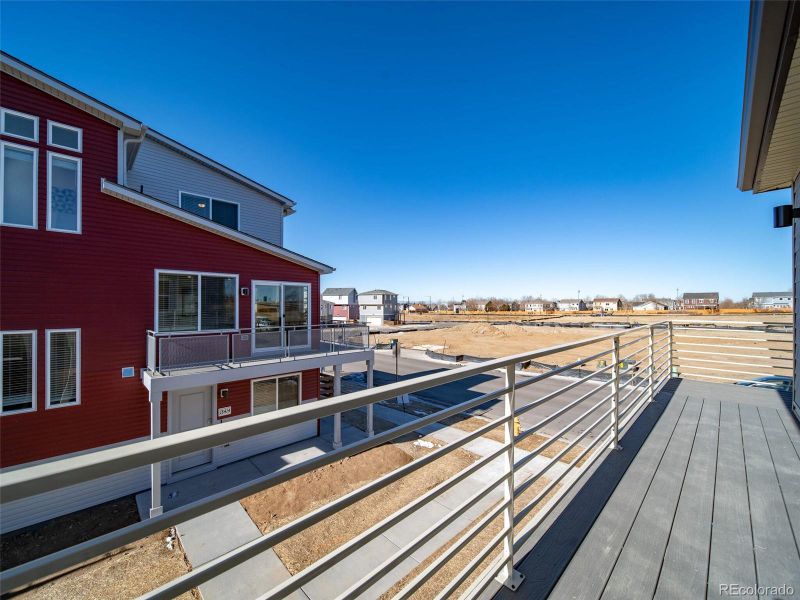 Exterior details and patio area of a home in Muegge Farms, Bennett (Image 20).