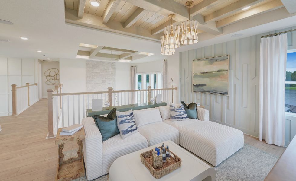 Furnished interior view inside a new home in Weslyn Park at Sunbridge, St. Cloud (Image 26).