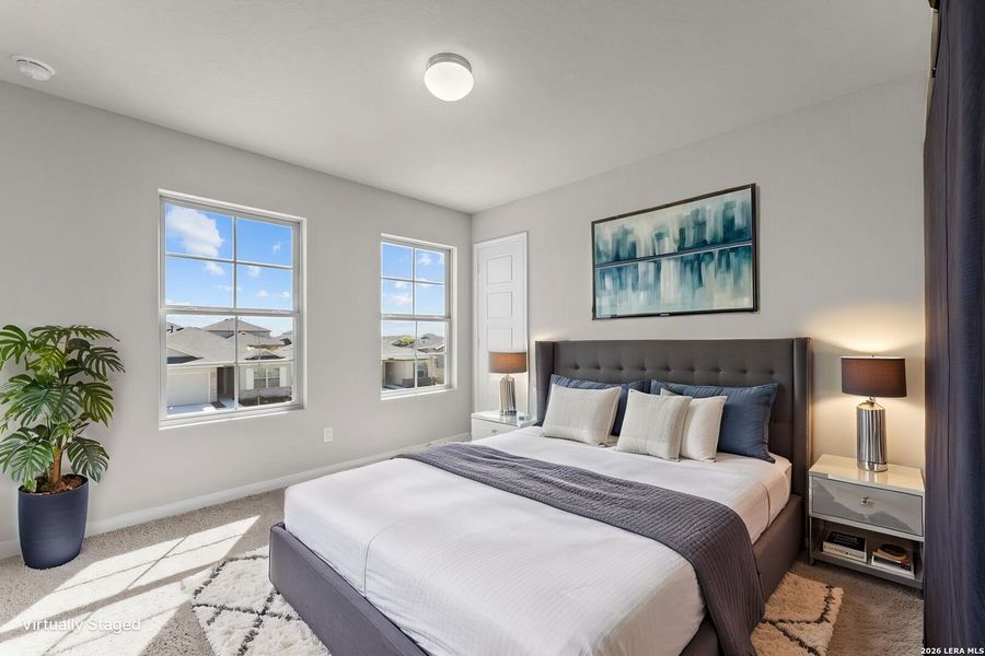 Furnished interior view inside a new home in Agave, San Antonio (Image 9).