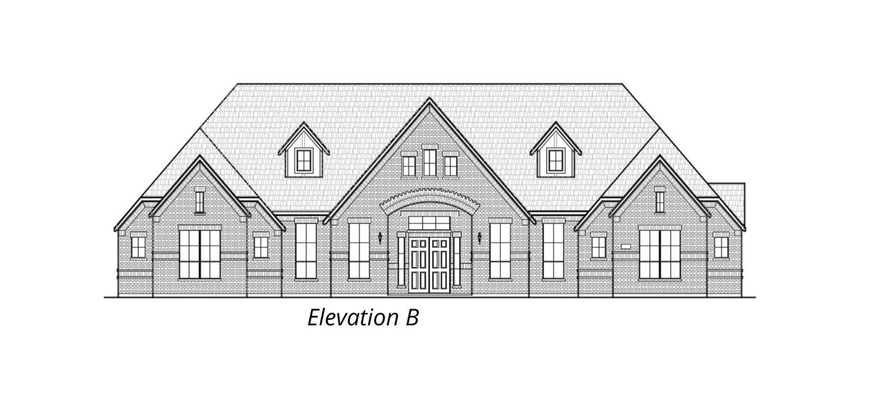 Representative exterior photo of a completed home built from the Grant by Chesmar Homes in Heimer Estates at Garden Ridge, San Antonio, TX (Image 4). Representative exterior photo of a completed home built from the Grant by Chesmar Homes in Heimer Estates at Garden Ridge, San Antonio, TX (Image 4).