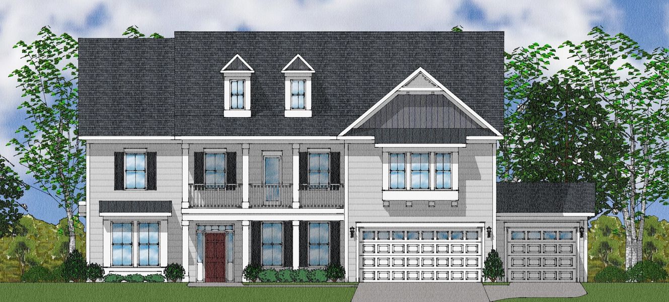 Representative exterior photo of a completed home built from the Rutledge II - Elite Collection by Mungo Homes in Suter Estates, Easley, SC (Image 33).