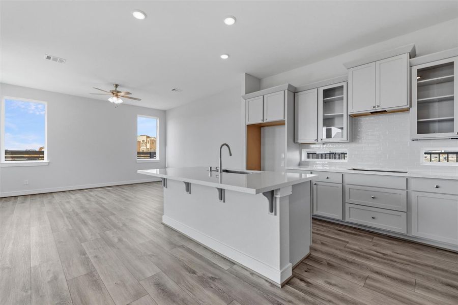 Furnished interior view inside a new home in Bridgeland Central, Cypress (Image 15). Furnished interior view inside a new home in Bridgeland Central, Cypress (Image 15).