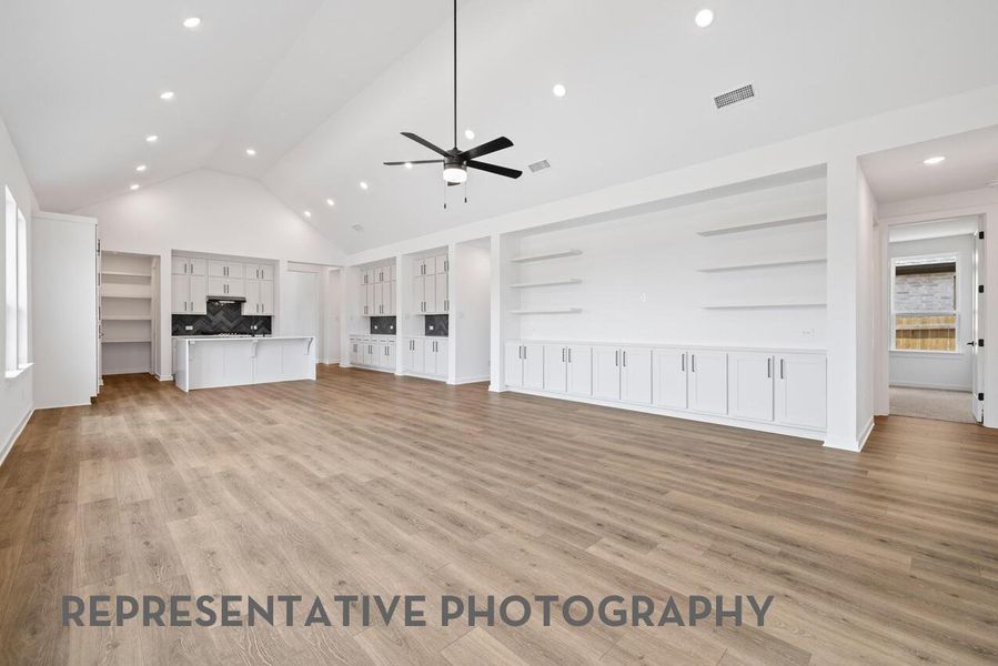 Spacious, unfurnished interior of a new home in Lariat, Liberty Hill (Image 12). Spacious, unfurnished interior of a new home in Lariat, Liberty Hill (Image 12).