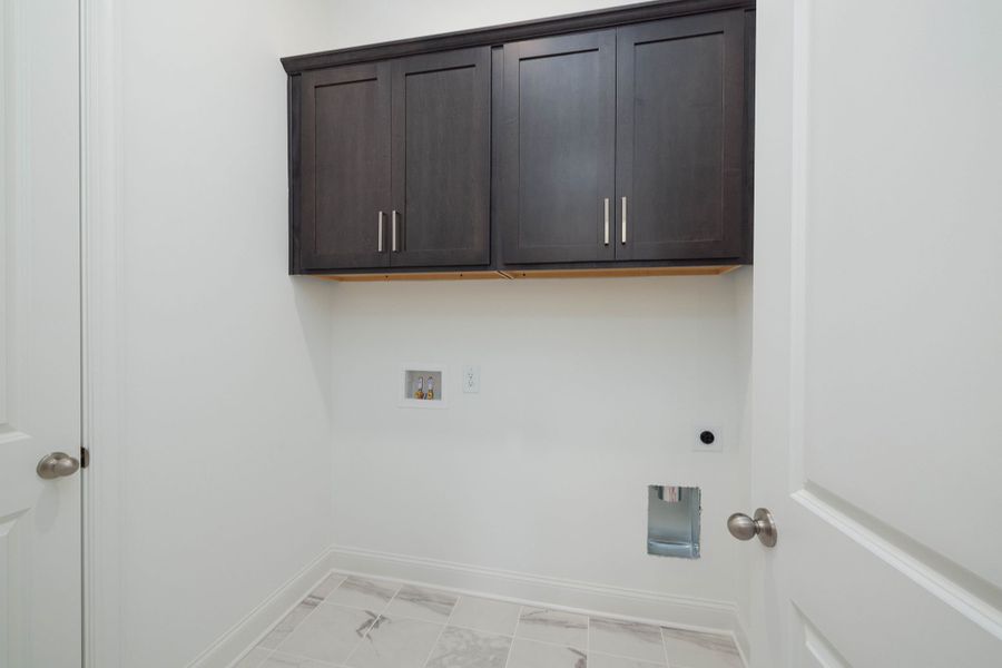 Desirable laundry room on the main level