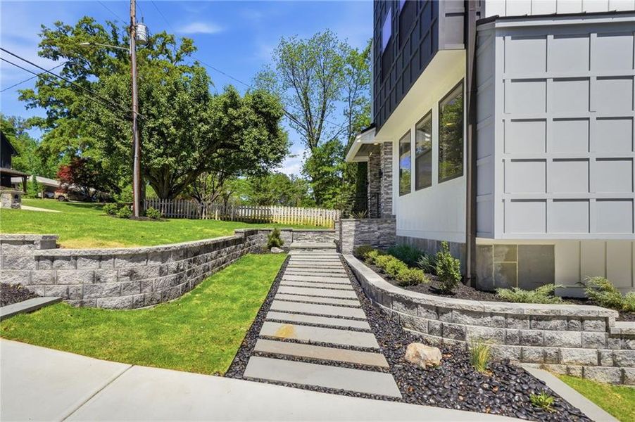 Exterior details and patio area of a home in , Roswell (Image 26).