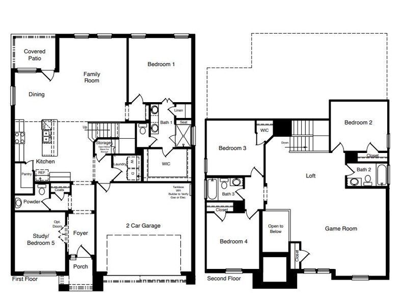 2D floor plan layout of this home in Westmont, Lubbock, TX (Image 4).