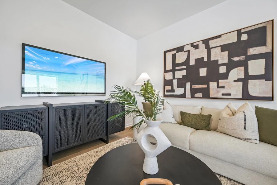 Furnished interior view inside a new home in Towns at Crescent Mills, Wilson's Mills (Image 9).