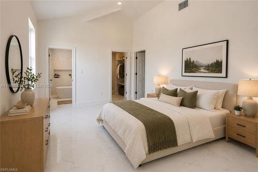 Furnished interior view inside a new home in , Lehigh Acres (Image 15).