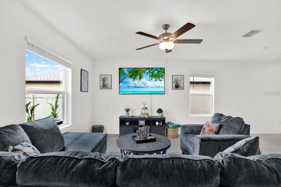 Furnished interior view inside a new home in Two Rivers: The Manors II, Zephyrhills (Image 10). Furnished interior view inside a new home in Two Rivers: The Manors II, Zephyrhills (Image 10).