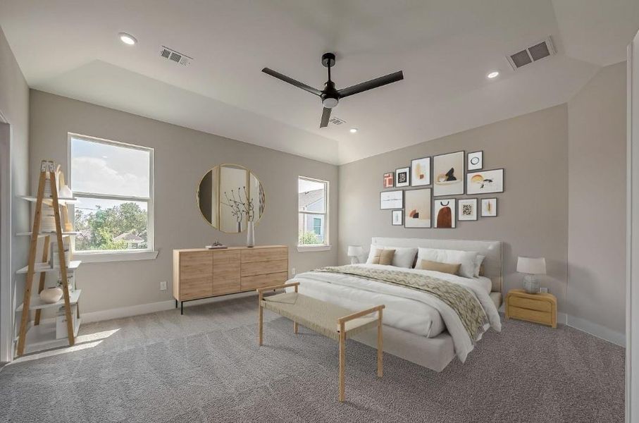 Virtually staged / Primary Bedroom Virtually staged / Primary Bedroom