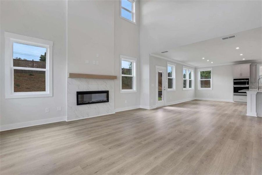 Spacious, unfurnished interior of a new home in The Paddocks at Doc Hughes, Buford (Image 34).