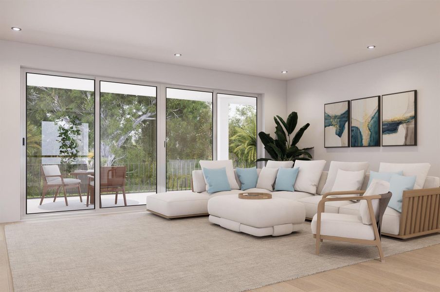 Furnished interior view inside a new home in , West Palm Beach (Image 5).