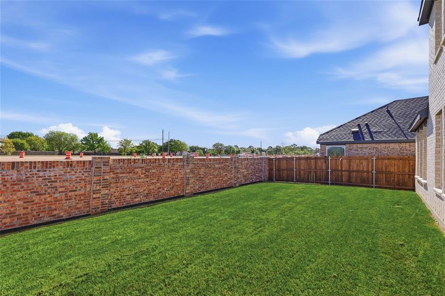View of fenced backyard View of fenced backyard