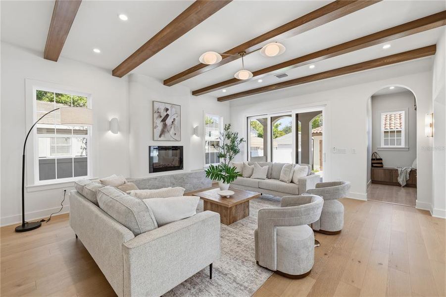 Furnished interior view inside a new home in , St. Petersburg (Image 48).