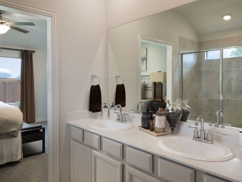 Pamper yourself in the luxurious primary bathroom.