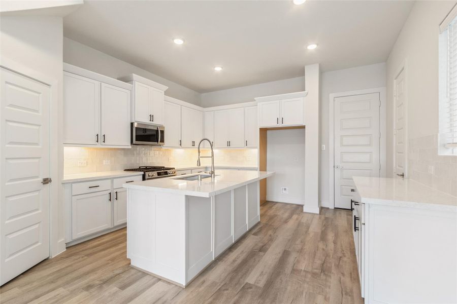 Furnished interior view inside a new home in Shady Acres, Houston (Image 8). Furnished interior view inside a new home in Shady Acres, Houston (Image 8).