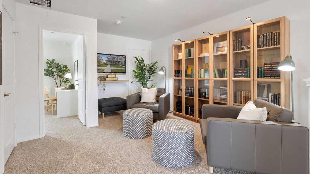 Furnished interior view inside a new home in Avery Centre, Round Rock (Image 34).