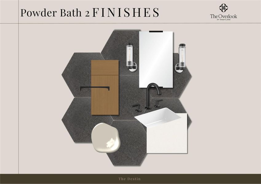 Sample of building materials used in homes in The Overlook at Westlake, Austin (Image 6).