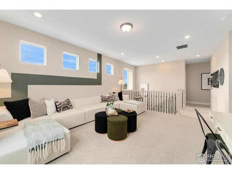 Furnished interior view inside a new home in Hidden Creek, Frederick (Image 29). Furnished interior view inside a new home in Hidden Creek, Frederick (Image 29).