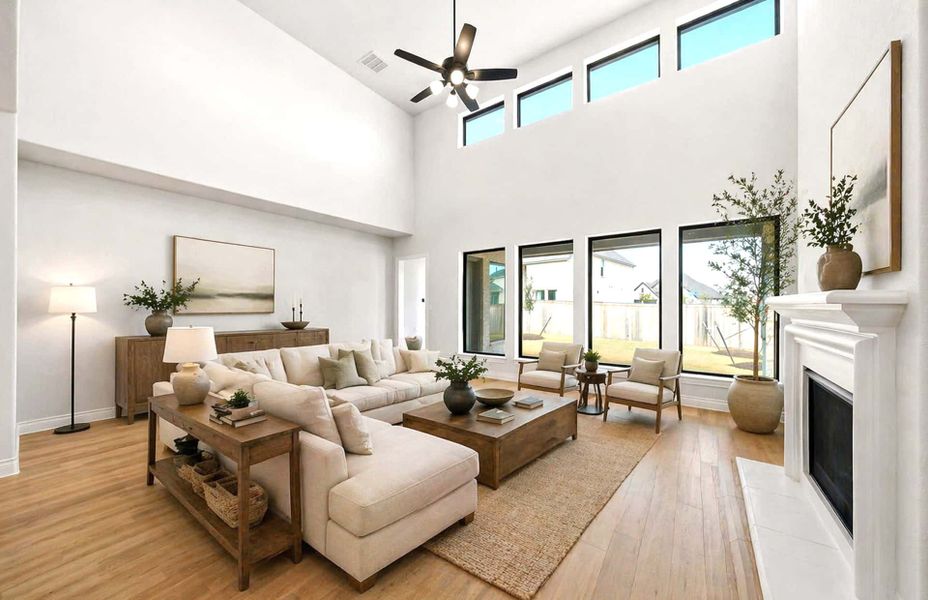 Furnished interior view inside a new home in Bridgeland 50′, Cypress (Image 9). Furnished interior view inside a new home in Bridgeland 50′, Cypress (Image 9).