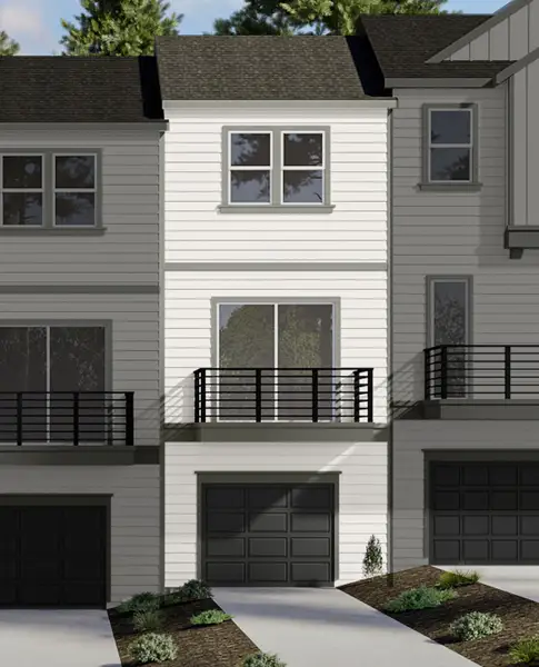 Representative exterior photo of a completed home built from the Marigold by Brock Built in Parc Terrace at West Highlands, Atlanta, GA (Image 6). Representative exterior photo of a completed home built from the Marigold by Brock Built in Parc Terrace at West Highlands, Atlanta, GA (Image 6).