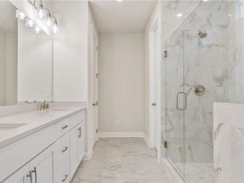 Furnished interior view inside a new home in Melody Lakeside Estates, Buford (Image 7).