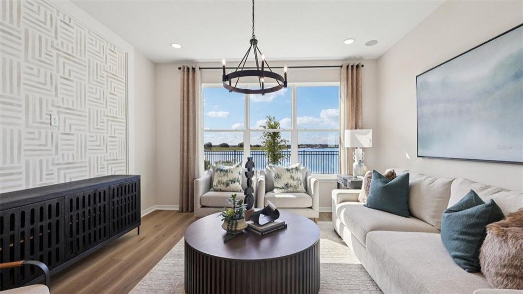 Furnished interior view inside a new home in Isla Mirada, San Antonio (Image 17).